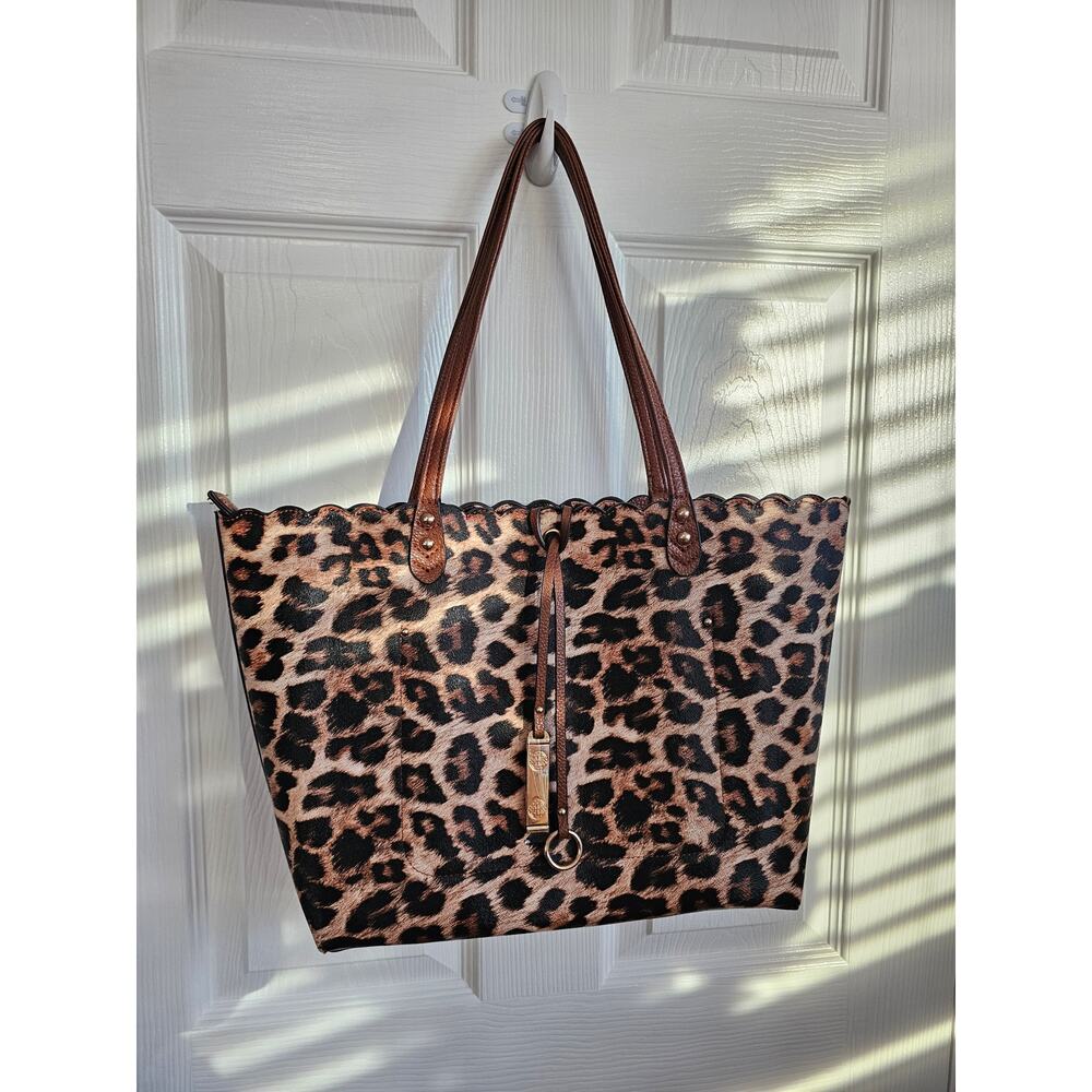 NEW 2 Piece Cheetah Print Purse & Crossbody Set - Picture 3 of 10